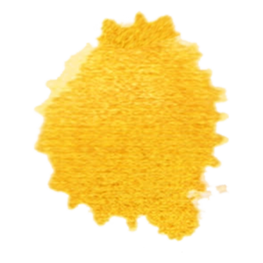 Pofuduk bir dokuyu andıran canlı sarı soyut bir şekil..