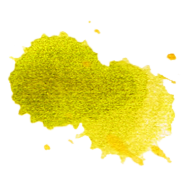 Canlı bir sarı ve yeşil boya sıçraması yaratıcılığı ve sanatsal ifadeyi akla getiriyor..