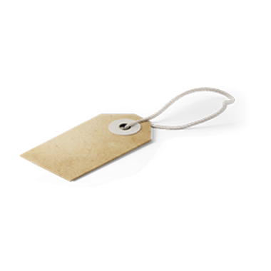 Ögeleri veya ürünleri etiketlemek için bir dizi döngüsü olan basit, boş bir fiyat etiketi.