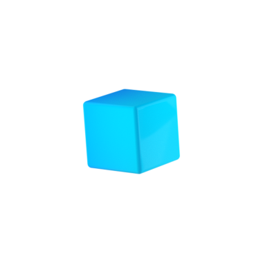 Şekillerin sevimli üç boyutlu konsepti düz arkaplanda izole edilmiş renkli kutu, tasarım elemanınız için uygun.