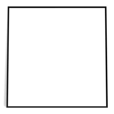 Sade arkaplana karşı çeşitli fotoğraf çerçeveleri gerçekçi görünüm.