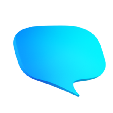 Basit bir arka planda izole edilmiş, sizin tasarım elemanınıza uygun şirin bir 3B şekil baloncuğu konuşma konsepti.