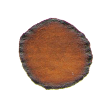 Sade arkaplanda izole edilmiş yuvarlak daire su rengi, element projenize uygun.