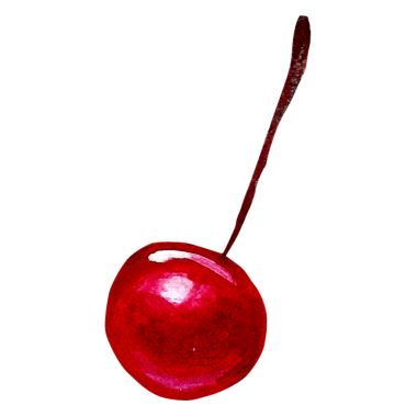 Element projeniz için uygun kırmızı kiraz rengi el çizimi kavramını tasvir edin.