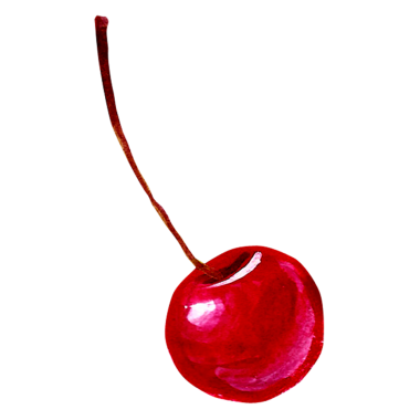 Element projeniz için uygun kırmızı kiraz rengi el çizimi kavramını tasvir edin.