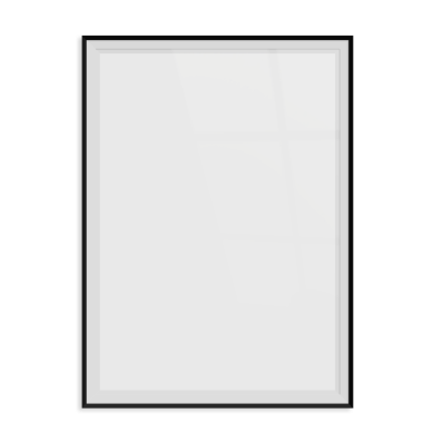 Sade arkaplana karşı çeşitli fotoğraf çerçeveleri gerçekçi görünüm.