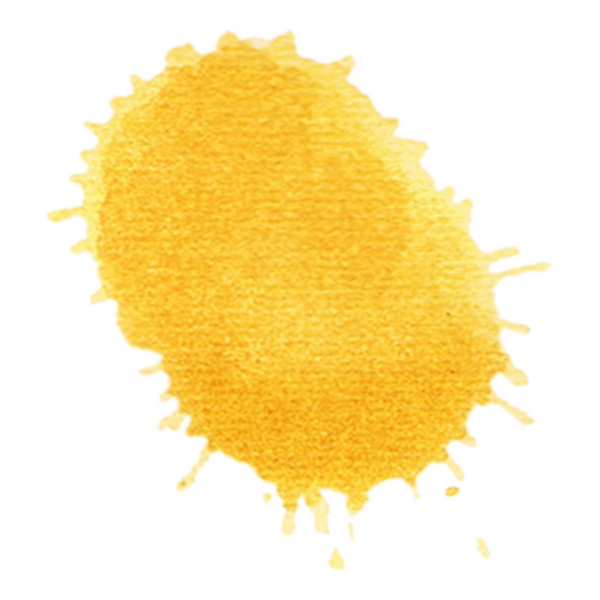 Canlı sarı bir suluboya sıçrama, yaratıcı tasarımlar ve arka planlar için ideal..