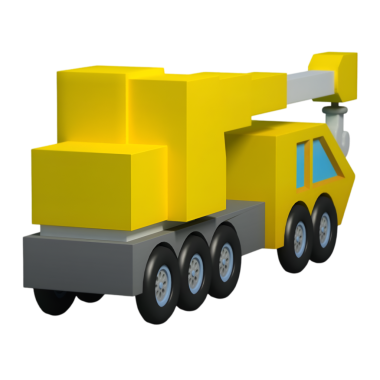 Yandan görülen 3 boyutlu sarı oyuncak traktörü geniş arka tekerleklerini ve sağlam tasarımını sergiliyor. Çocuk çiftliği temalı oyun ve öğrenme için mükemmel..