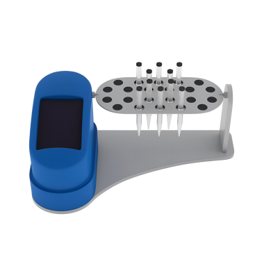 Örnekleri karıştırmak ve döndürmek için laboratuvar ayarlarında kullanılan çoklu fonksiyon döndürücünün ayrıntılı görüntüsü. Gelişmiş laboratuvar ekipmanları için mükemmel..