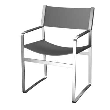 Metal çerçeveli, parlak siyah bir sandalye ve minimalist bir tasarım. Modern ofis ortamları ve modern evler için mükemmel, hem stil hem de konfor sunuyor..