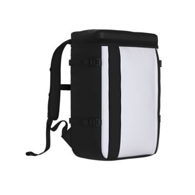 Gösterişli, modern bir sırt çantası. Ön paneli beyaz ve siyah. Açık hava aktiviteleri için ideal..