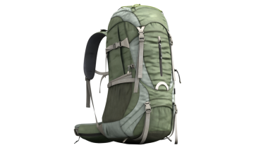 Bu yeşil açık hava sırt çantası geniş bir kapasiteye ve dayanıklı malzemelere sahip, uzun yürüyüş ve kamp için mükemmel. Ergonomik tasarımı ve birden fazla kompartımanı konfor ve pratiklik sunar..