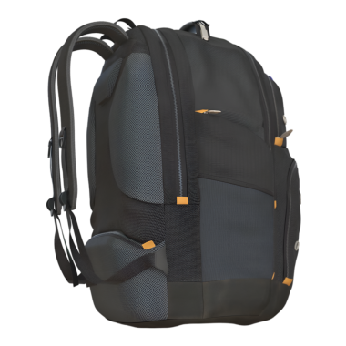 Bu mavi ve siyah sırt çantası geniş cepler ve ergonomik bir tasarım sunuyor, günlük kullanım ve şehir maceraları için ideal. Şık görünüşü onu mükemmel bir şehir aksesuarı yapıyor..