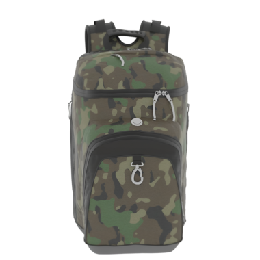 Açık hava aktiviteleri için tasarlanmış bir kamuflaj sırt çantası, etkin depolama ve erişilebilirlik için birden fazla kompartıman ve fermuar içeriyor. Yürüyüş, kamp ve taktik görevler için mükemmel..