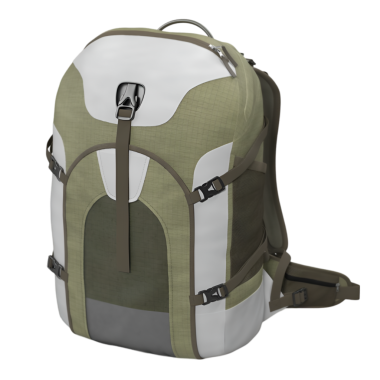 Seyahat ve macera için tasarlanmış şık bir sırt çantası..