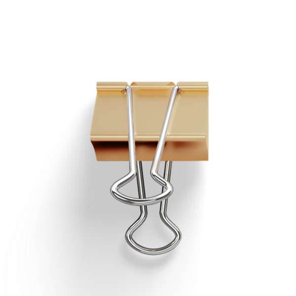 Üst görünüm gerçekçi altın kağıt atacı sade arka planda izole, element tasarımları için kullanışlı.