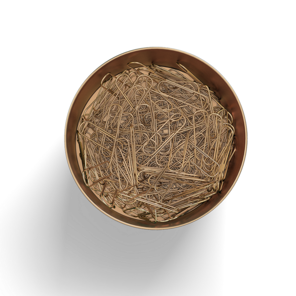 Üst görünüm gerçekçi altın kağıt atacı sade arka planda izole, element tasarımları için kullanışlı.