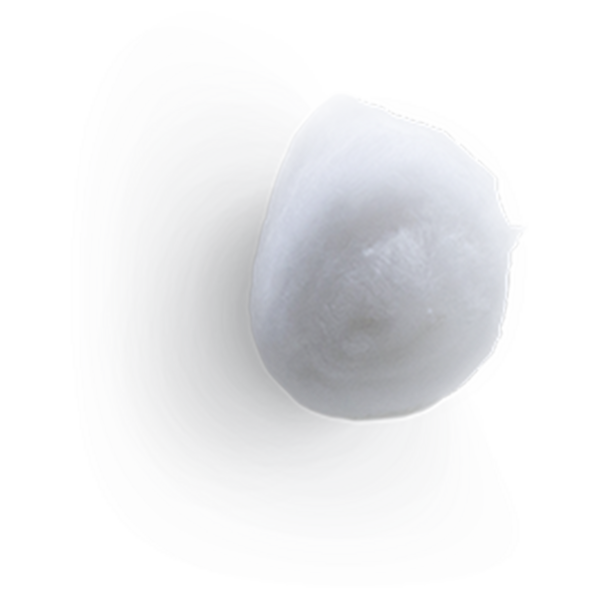 Arkaplanda izole edilmiş pamuk duvar topu konsepti, çoğunlukla moda projelerinde kullanılmak için çok uygun..