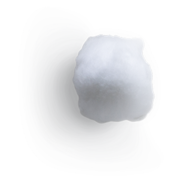 Arkaplanda izole edilmiş pamuk duvar topu konsepti, çoğunlukla moda projelerinde kullanılmak için çok uygun..