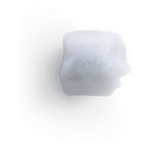 Arkaplanda izole edilmiş pamuk duvar topu konsepti, çoğunlukla moda projelerinde kullanılmak için çok uygun..