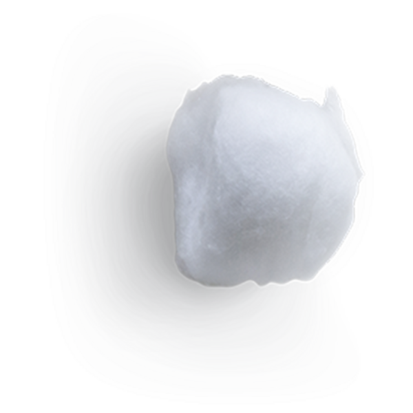 Arkaplanda izole edilmiş pamuk duvar topu konsepti, çoğunlukla moda projelerinde kullanılmak için çok uygun..