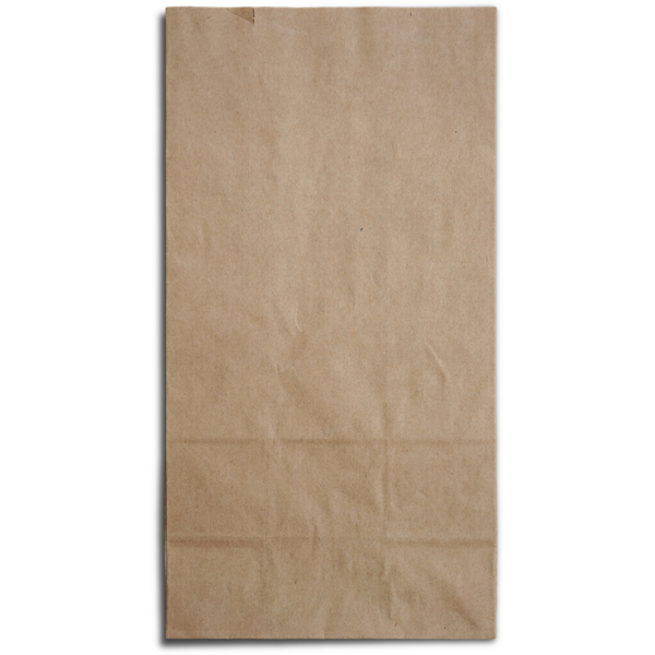 Düz kahverengi bir kese kağıdı, genellikle eşyalar ya da ambalajlar için kullanılır..