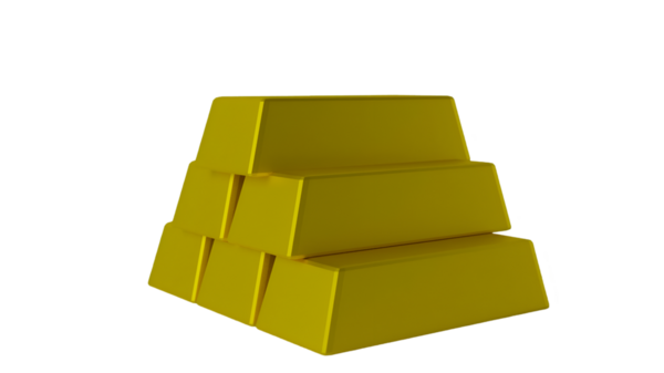 Yukarıdan görünen bir yığın sarı altın. Bu tepeden tırnağa perspektif değerli metallerin değerini vurgular ve finansal ve ekonomik bağlamlarda kullanmak için mükemmeldir.