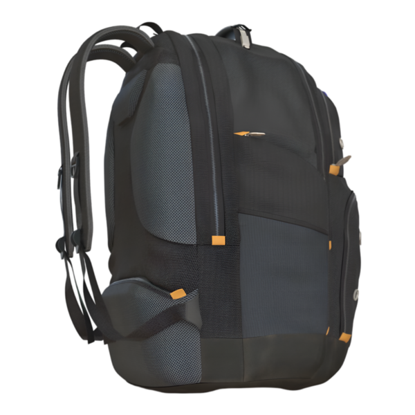 Bu mavi ve siyah sırt çantası geniş cepler ve ergonomik bir tasarım sunuyor, günlük kullanım ve şehir maceraları için ideal. Şık görünüşü onu mükemmel bir şehir aksesuarı yapıyor..