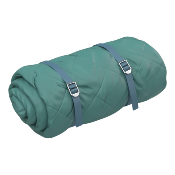 Bu deniz mavisi uyku tulumu kompakt depolama için sarılır. Hafif ve kamp, yürüyüş ve diğer açık hava maceraları için mükemmel..