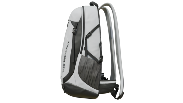 Günlük kullanım ve seyahat için uygun işlevsellik ve tarz için tasarlanmış şık, modern bir sırt çantası..