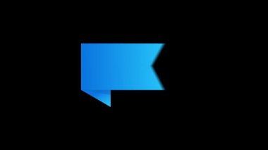 Modern Dijital Grafik Projeleri için Yaratıcı Mavi Kurdele Tasarımı