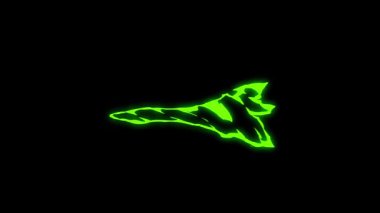 Fütürist Tasarım Elemanlarıyla Dinamik Neon Yeşil Logo Animasyonu