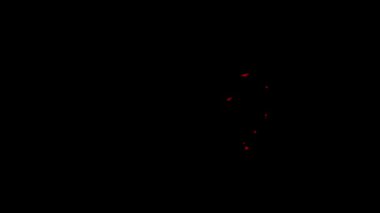 Karanlık Bir Arkaplana Karşı Gizemli Kırmızı Nesnenin Dinamik Canlandırması