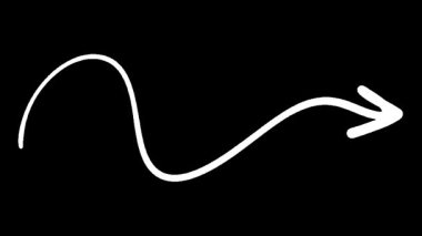 Yönsel akış ve basit düz şekil tasarımı ile soyut çizgi animasyonu