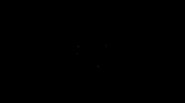 Yenilikçi teknoloji sunumları için siyah arkaplan üzerinde dinamik parlayan öge