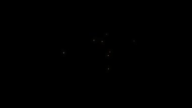 Karanlık arka planda büyüleyici bir ışık efekti canlandırması