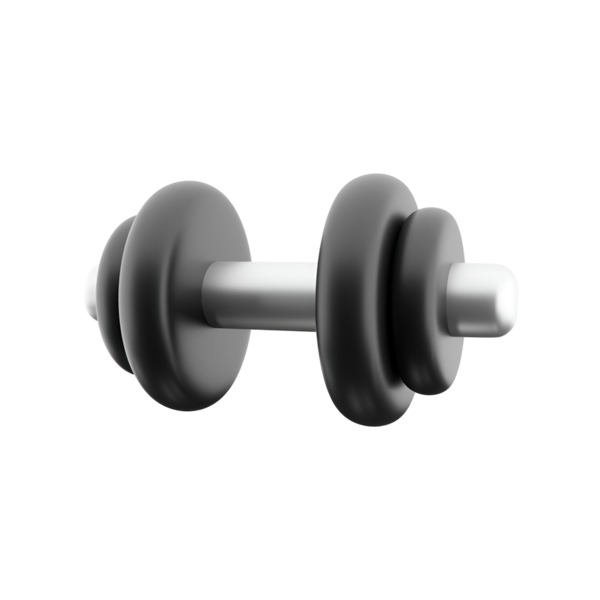 Ağırlık çalışması ve spor yapmak için kullanılan siyah ve gümüş bir halterdir..