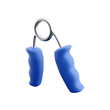 Güç antrenmanı ve fitness egzersizleri için tasarlanmış mavi bir el tutucu..