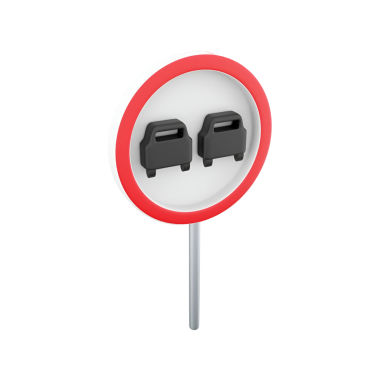 İki siyah emniyet kemeri simgesinin yer aldığı dairesel trafik işareti, emniyet kemeri kullanımı için bir hatırlatma niteliği taşıyor.