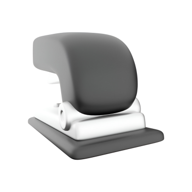 Kağıtları birleştirmek için tasarlanmış bir zımba..