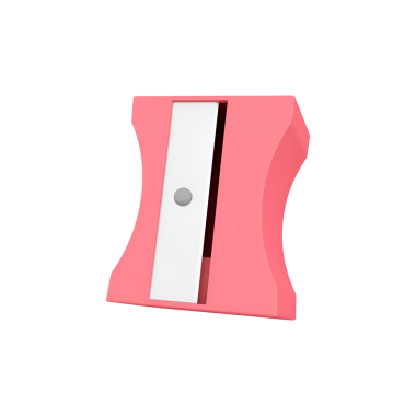 Kalemleri verimli bir şekilde açmak için tasarlanmış pembe bir kalem açacağı..