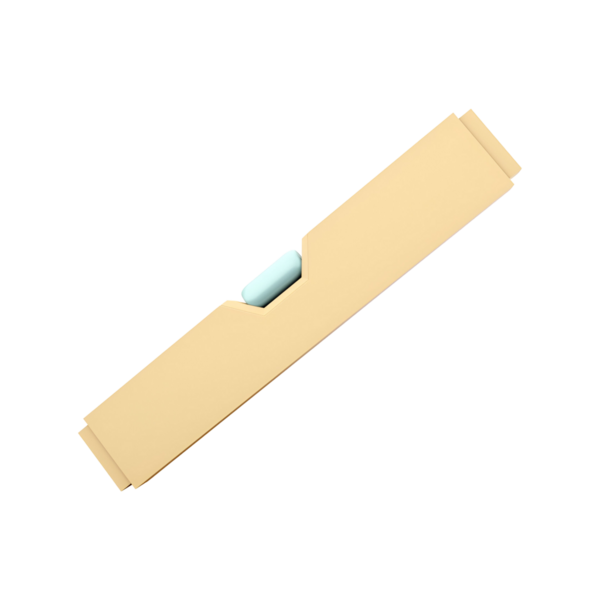 Ürünleri güvenli bir şekilde tutmak için tasarlanmış basit, ince bir paket kutusu..