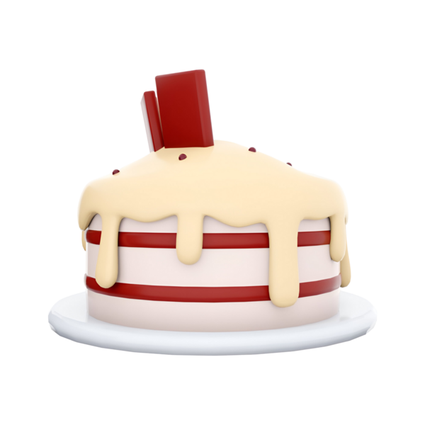 Süslü ve kremalı lezzetli bir pasta. Kutlamalar ve tatlılar için mükemmel..