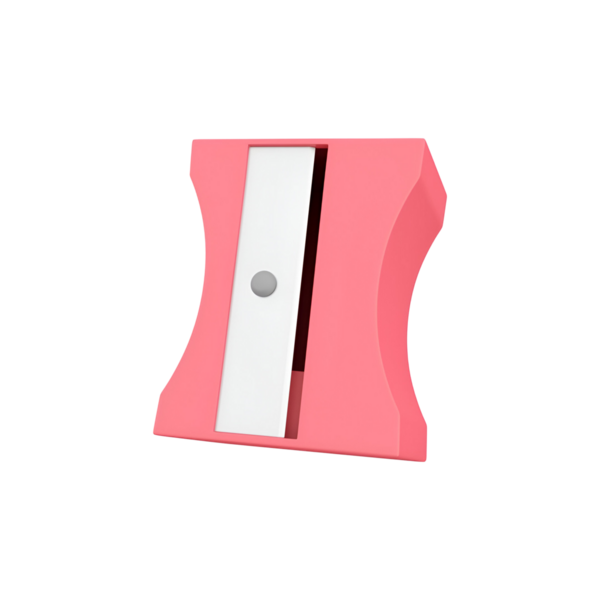 Kalemleri verimli bir şekilde açmak için tasarlanmış pembe bir kalem açacağı..