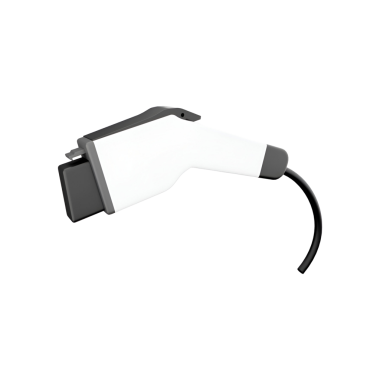 Verimli güç transferi için tasarlanmış bir elektrikli araç şarj konnektörü.