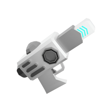 Fütürist, parlak bir oyuncak ya da beyaz ve gri dizaynlı parlayan mavi bir elementin yer aldığı bilim kurgu patlatıcı..