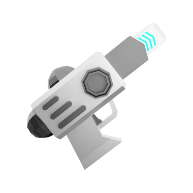 Parlak bir tasarımı ve parlak namlusu olan fütüristik bir bilim kurgu yok edicisi. Oyun ve yaratıcı projeler için ideal..