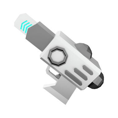 Oyun ya da bilim kurgu uygulamaları için tasarlanmış fütüristik, stilize lazer silahı..