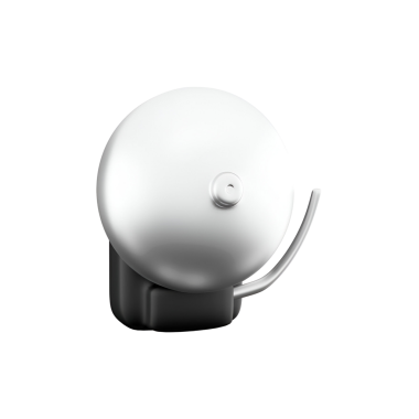 Basit bir beyaz zil, genellikle sinyal vermek ya da uyarmak için kullanılır..