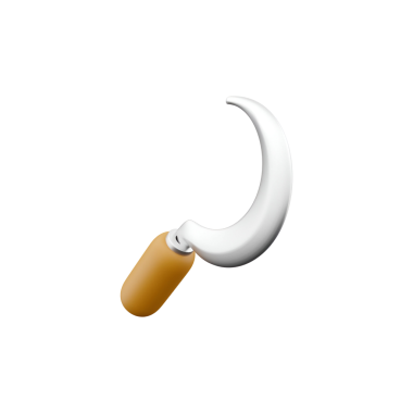 Küçük bir eklenti ile bir kancanın stilize bir temsili, muhtemelen bağlantıyı veya işlevselliği sembolize eder..